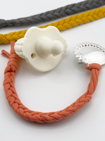 Earthy Elegance - Set of 3 Braided Cotton Pacifier Ties - Melonbug