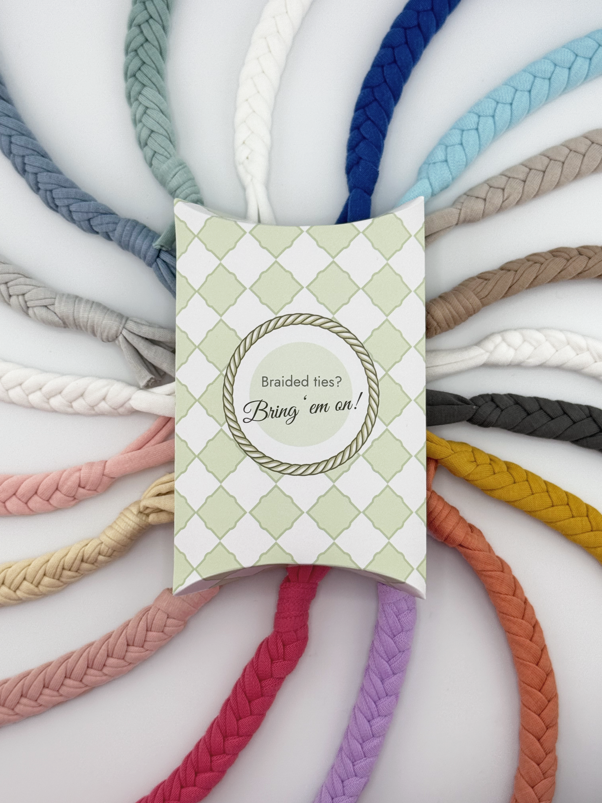 Woodland - Set of 3 Braided Cotton Pacifier Ties - Melonbug