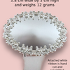 "Charlotte” Silver Pacifier Clip - Melonbug