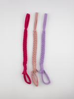 Bitty Blooms - Set of 3 Braided Cotton Pacifier Ties - Melonbug