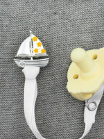 Sailboat Silver Pacifier Clip - Melonbug