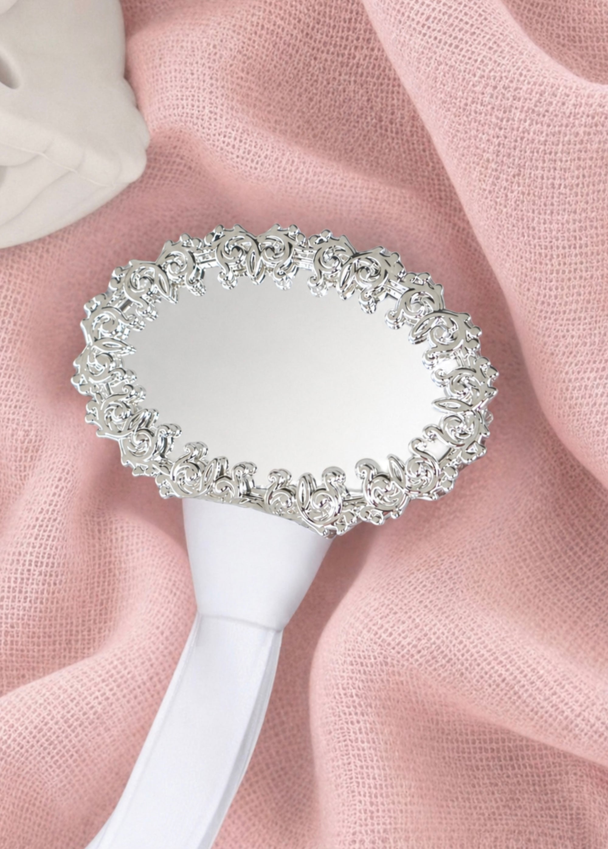 Charlotte Silver Pacifier Clip - Melonbug