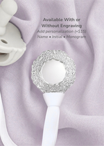 Eleanore Silver Pacifier Clip - Melonbug