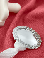 "Louis” Silver Pacifier Clip - Melonbug