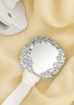 Lillian Silver Pacifier Clip - Melonbug