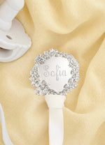 Lillian Silver Pacifier Clip - Melonbug