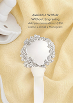 Lillian Silver Pacifier Clip - Melonbug