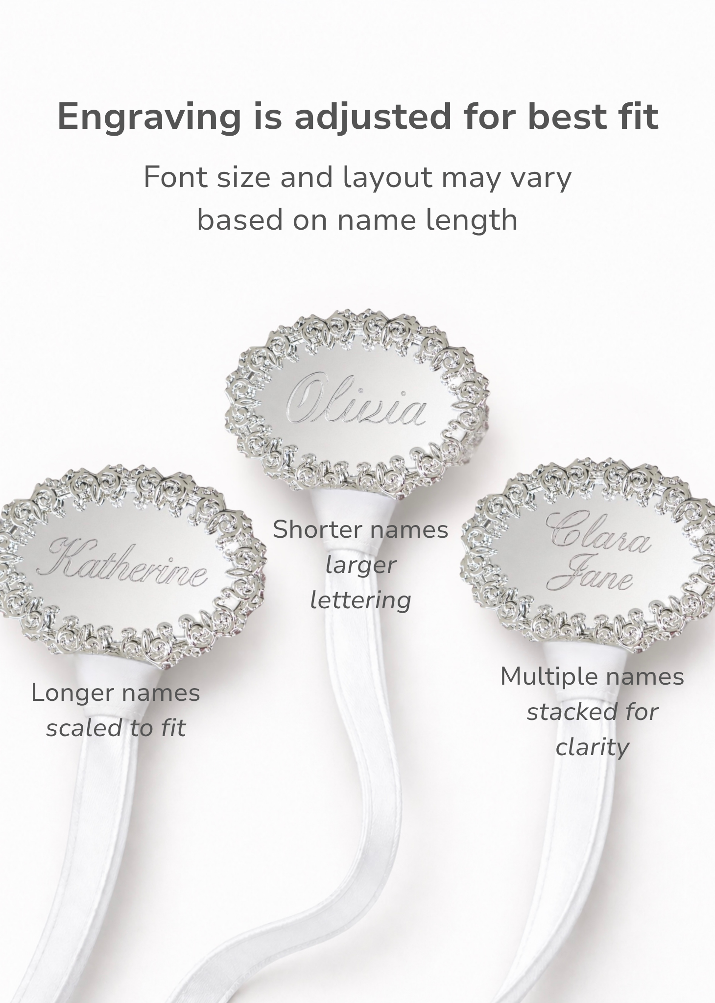 Vivienne Silver Pacifier Clip - Melonbug