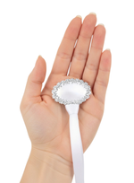 Vivienne Silver Pacifier Clip - Melonbug