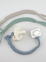 Woodland - Set of 3 Braided Cotton Pacifier Ties - Melonbug