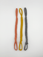 Earthy Elegance - Set of 3 Braided Cotton Pacifier Ties - Melonbug
